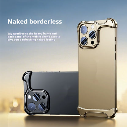 Two-in-One Metal Shell for iPhone with Corner Pad Phone Seamless - Teleplus metal corner pad phone seamless shell