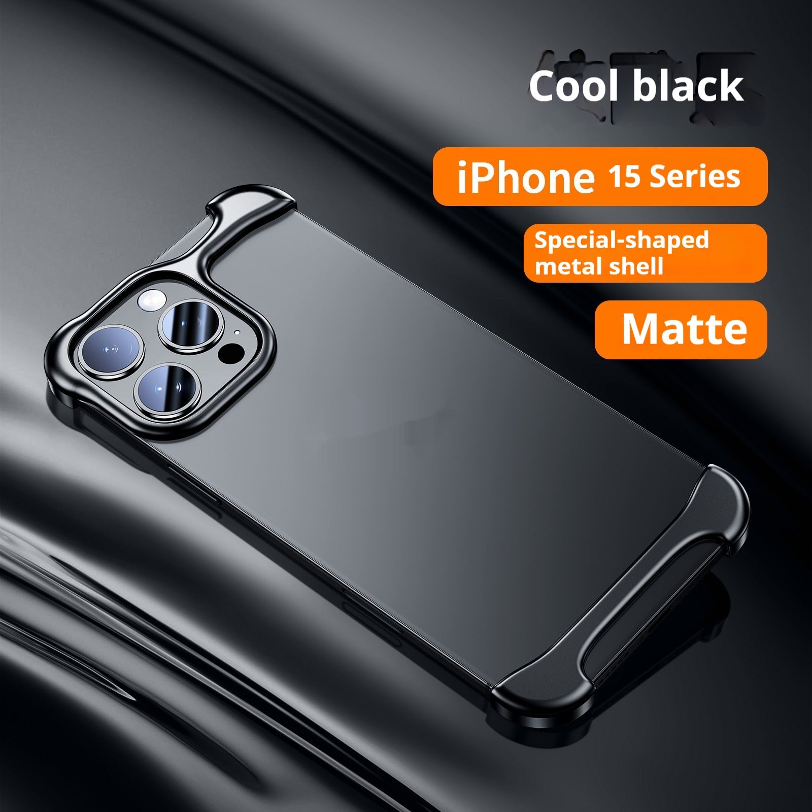 Two-in-One Metal Shell for iPhone with Corner Pad Phone Seamless - Teleplus metal corner pad phone seamless shell