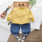 Two-piece For Boys Spring And Autumn Long-sleeve Suit - Long Sleeve Style for Tiny Fashion Icons