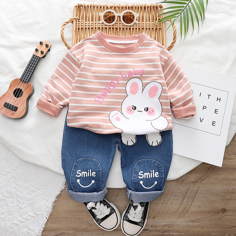 Two-piece For Boys Spring And Autumn Long-sleeve Suit - Long Sleeve Style for Tiny Fashion Icons