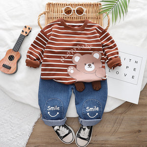 Cartoon Children’s Long Sleeve Trousers Gift Box for United States Market - Style Tiny Fashion Icons united states chf