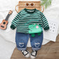 Two-piece For Boys Spring And Autumn Long-sleeve Suit - Long Sleeve Style for Tiny Fashion Icons