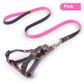 Two-Piece Set Pet Leash and Chest Traction Collar for Dogs Cats - Teleplus two-piece set three-piece traction collar