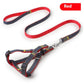 Two-Piece Set Pet Leash and Chest Traction Collar for Dogs Cats - Teleplus two-piece set three-piece traction collar