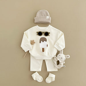 Child Long Sleeve Pants Suit Cotton Knit Suitable for United States Market - Fashion Tiny Trendsetters united states