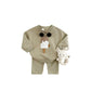 Two-piece Suit Boys And Girls Long Sleeve Trousers Suit Sportswear Autumn And Winter - Long Sleeve Fashion for Tiny