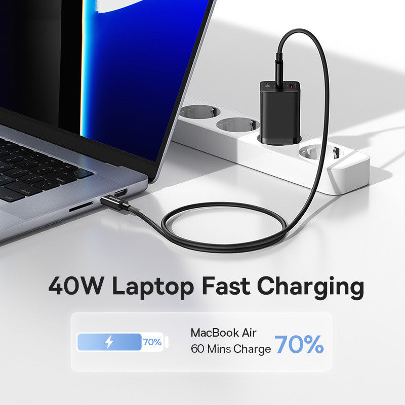 Type-C Power Adapter for United States and CHF Devices 110-240V - Charge Like a Pro with Dual-port Lightning Speed