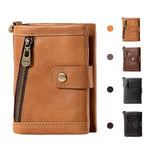 Ultra-Light Genuine Leather Anti-Theft Cardholder Wallet in Multiple Colors - Teleplus