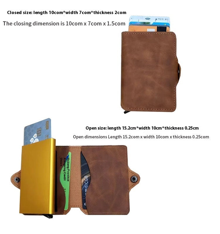 Ultra Light PU Leather Card Holder for Men and Women Black or Dark Brown - Teleplus