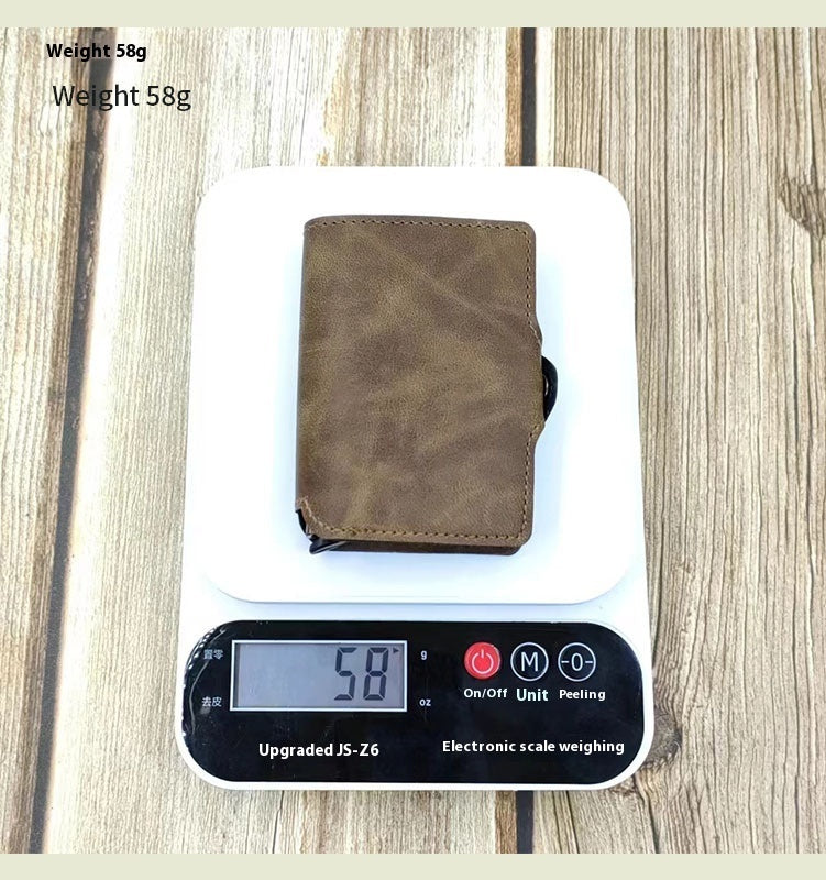 Ultra Light PU Leather Card Holder for Men and Women Black or Dark Brown - Teleplus