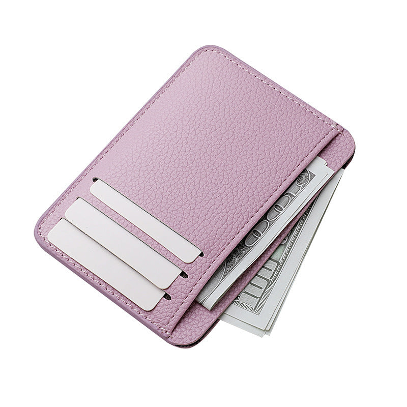 Ultra-light PU Leather Multiple Card Slots Student Holder in Macaron Colors - Wallet Wonder with Capacity Fun capacity