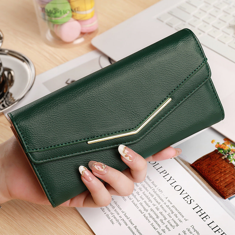 Ultra-Light PU Stitching Fashion Wallet in Multiple Colors for the United States - Long with Style united states chf