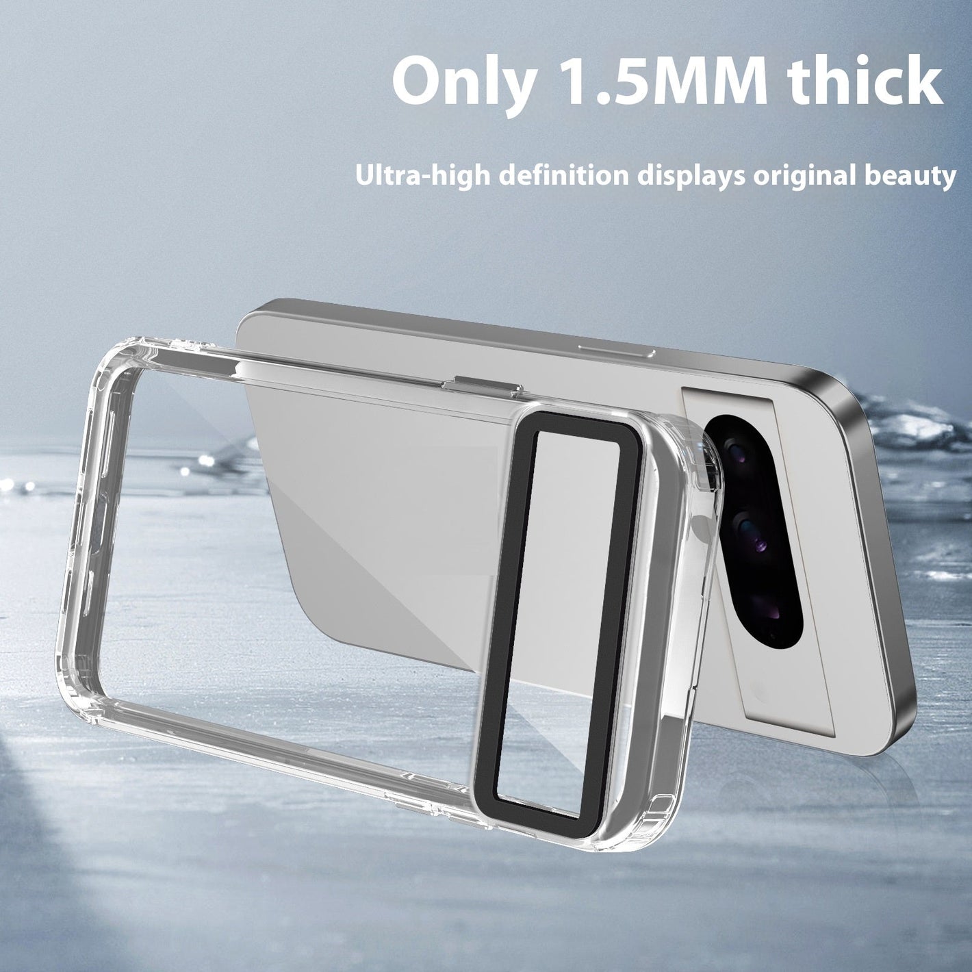 Transparent TPU Phone Case for Google Pixel 8 Pro in United States - Ultra-thin No More Yellow Drama united states chf