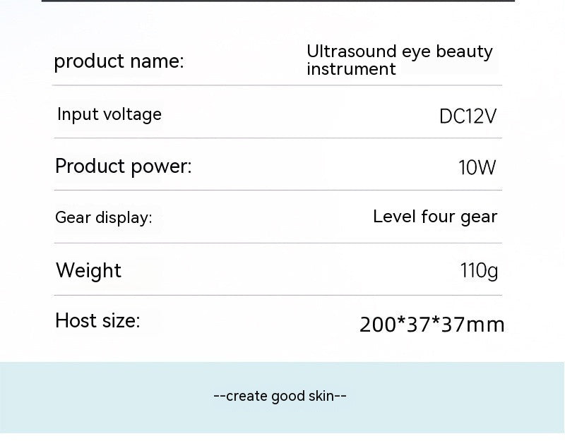 Ultrasonic Eye Beautification Instrument with Radio Frequency EMS Blue - for the Lazy Glamour Queen ultrasonic eye
