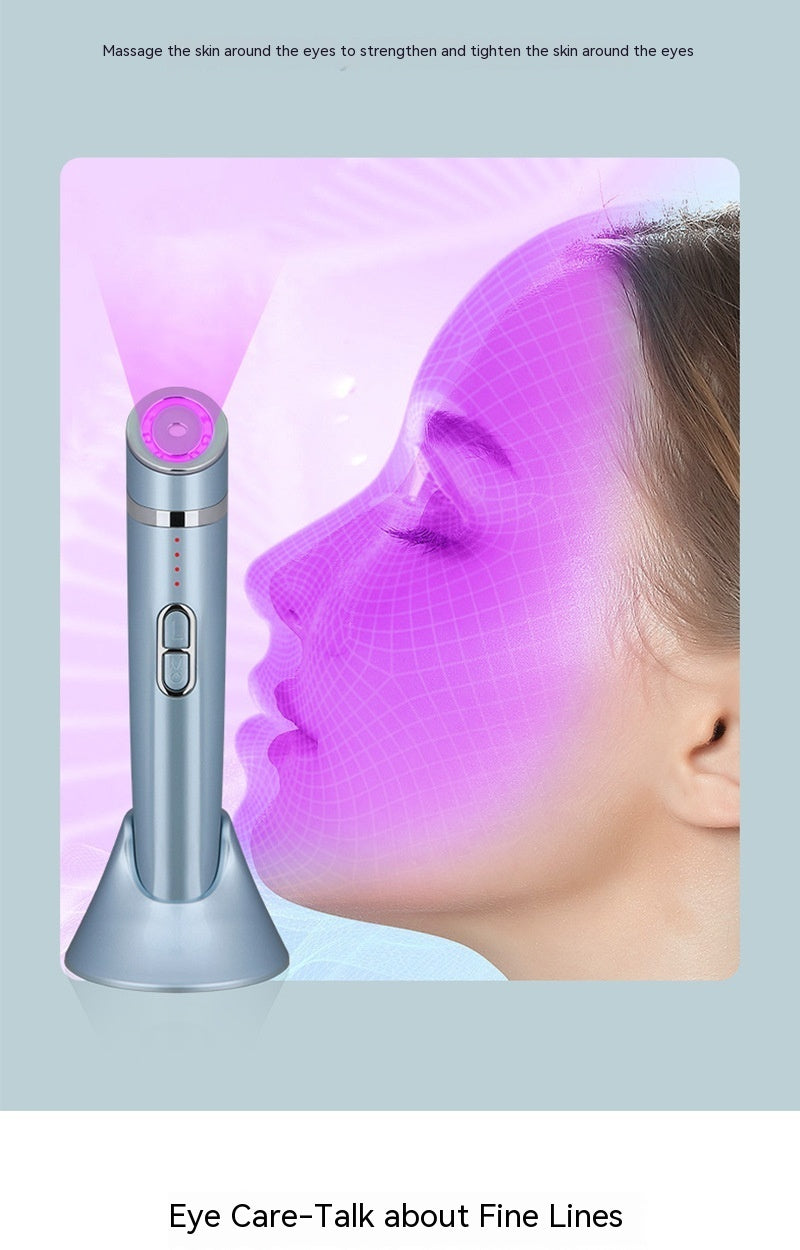 Ultrasonic Eye Beautification Instrument with Radio Frequency EMS Blue - for the Lazy Glamour Queen ultrasonic eye