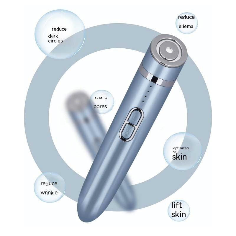 Ultrasonic Eye Beautification Instrument with Radio Frequency EMS Blue - for the Lazy Glamour Queen ultrasonic eye