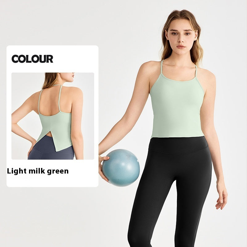 Unilateral Spandex Waistband Gym Yoga Leggings for Fitness and Exercise - Teleplus