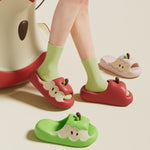 Unisex EVA Flip Flops with Fruit Cartoon Paradise Design - Teleplus cartoon paradise design fruit unisex eva flip