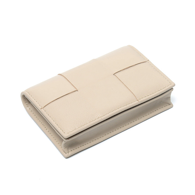 Unisex Genuine Leather Small Purse with Buckle Closure in Multiple Colors - Sheepishly Stylish for Card Packs united