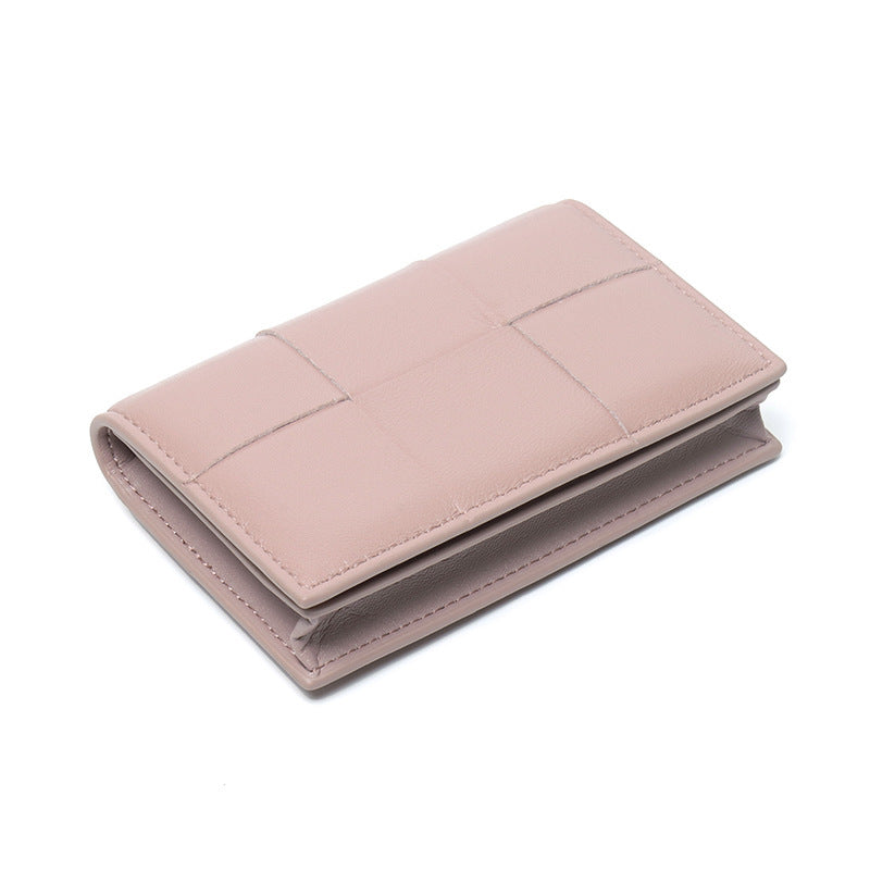 Unisex Genuine Leather Small Purse with Buckle Closure in Multiple Colors - Sheepishly Stylish for Card Packs united