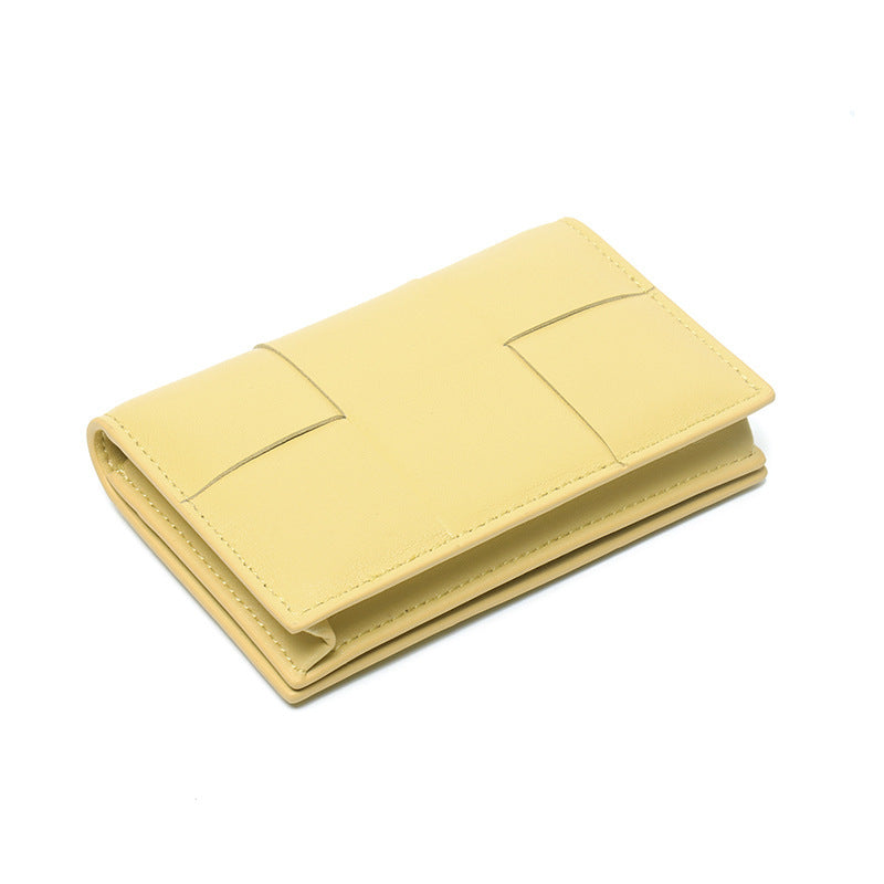 Unisex Genuine Leather Small Purse with Buckle Closure in Multiple Colors - Sheepishly Stylish for Card Packs united