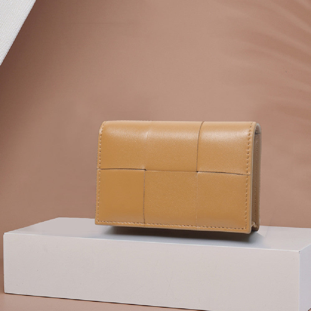 Unisex Genuine Leather Small Purse with Buckle Closure in Multiple Colors - Sheepishly Stylish for Card Packs united