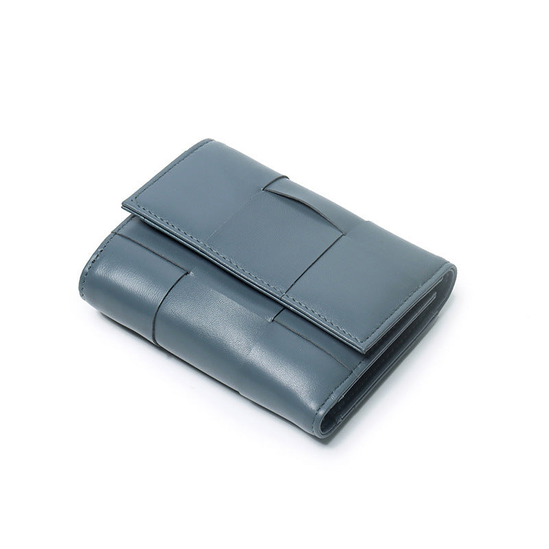 Unisex Genuine Leather Small Purse with Buckle Closure in Multiple Colors - Sheepishly Stylish for Card Packs united