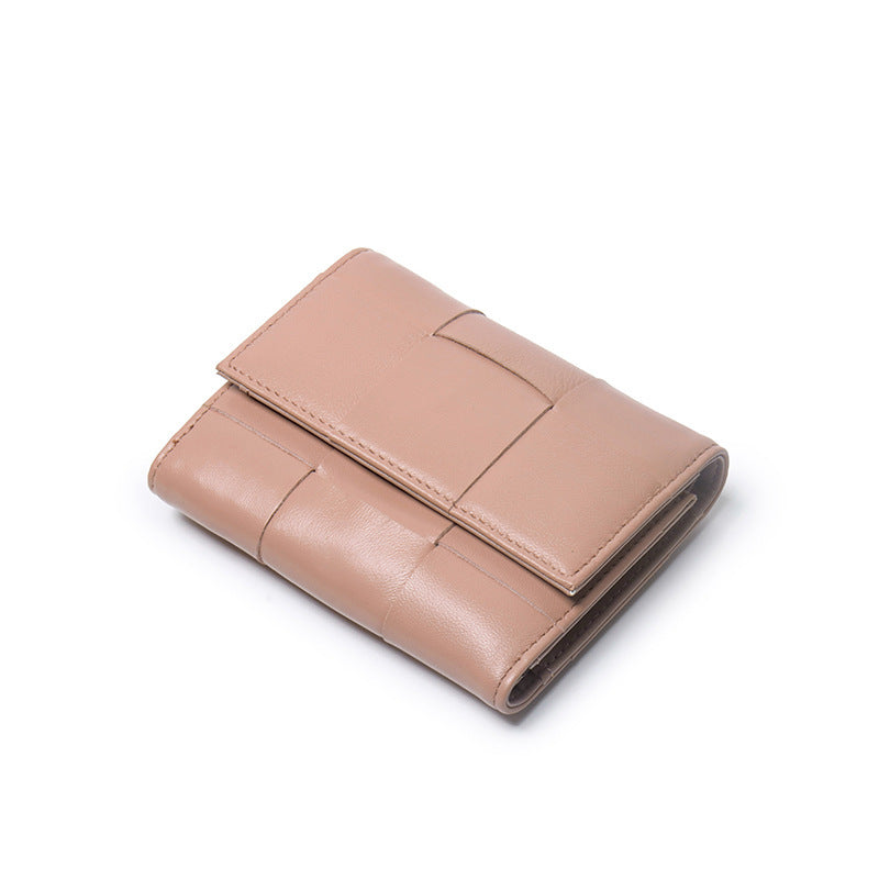 Unisex Genuine Leather Small Purse with Buckle Closure in Multiple Colors - Sheepishly Stylish for Card Packs united