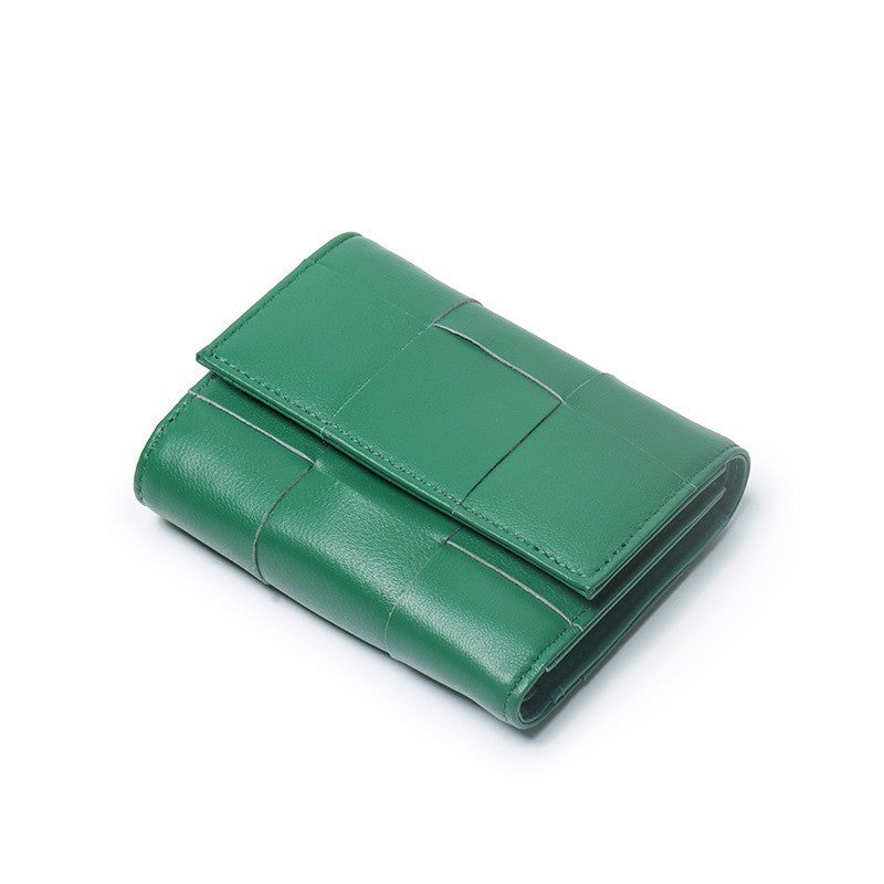 Unisex Genuine Leather Small Purse with Buckle Closure in Multiple Colors - Sheepishly Stylish for Card Packs united