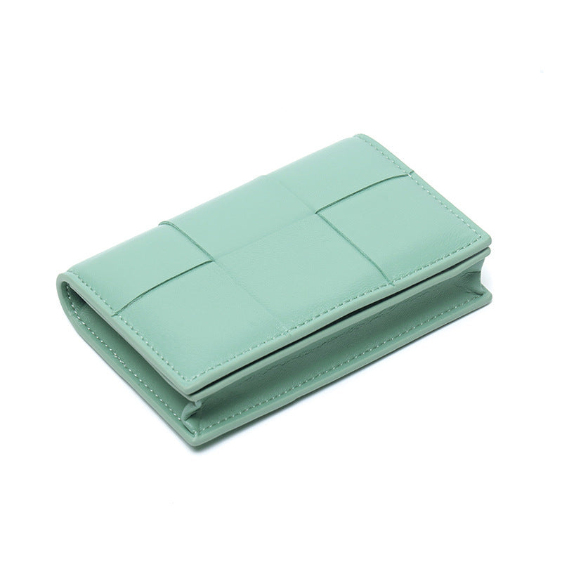 Unisex Genuine Leather Small Purse with Buckle Closure in Multiple Colors - Sheepishly Stylish for Card Packs united