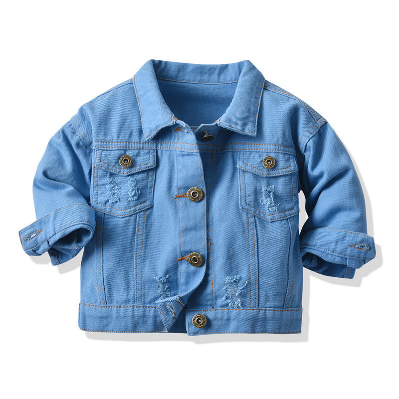 Unisex Korean Denim Jacket for Children 3-8 Years Comfortable and Stylish - Teleplus in the United States united states