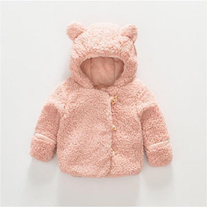 Unisex Lamb Cashmere Infant Winter Coat with Hood for 1-3 Years - Teleplus in the United States united states chf