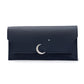 Unisex Leather Splicing Wallet in Purple Blue and Black for the United States - So Soft Even Moon is Jealous