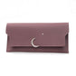 Unisex Leather Splicing Wallet in Purple Blue and Black for the United States - So Soft Even Moon is Jealous