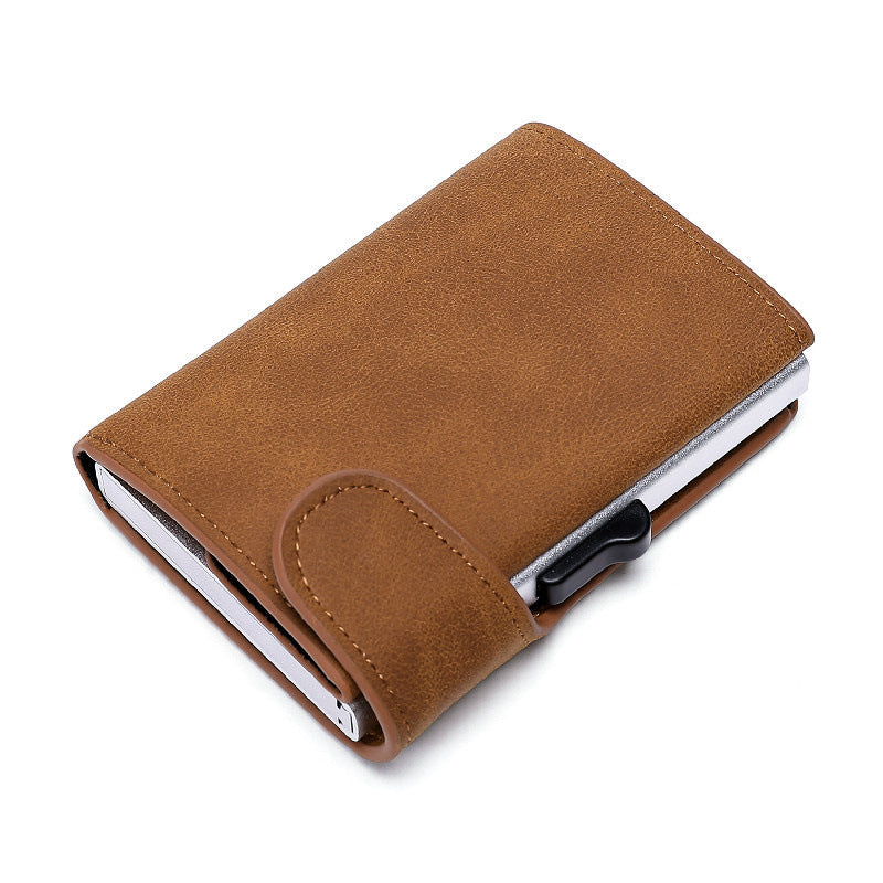 Unisex Leather Wallet in Black Light Brown and - Teleplus unisex leather wallet light brown