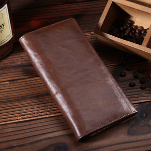 Unisex Leather Wallet in Brown with Zipper Buckle for the United States - Vintage All Warriors united states chf