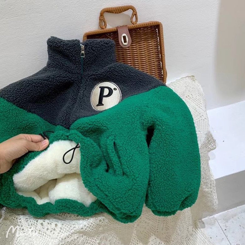 Unisex Loose Thickened Fleece Coat with Cotton Liner for Comfort - fleece coat loose thickened warm