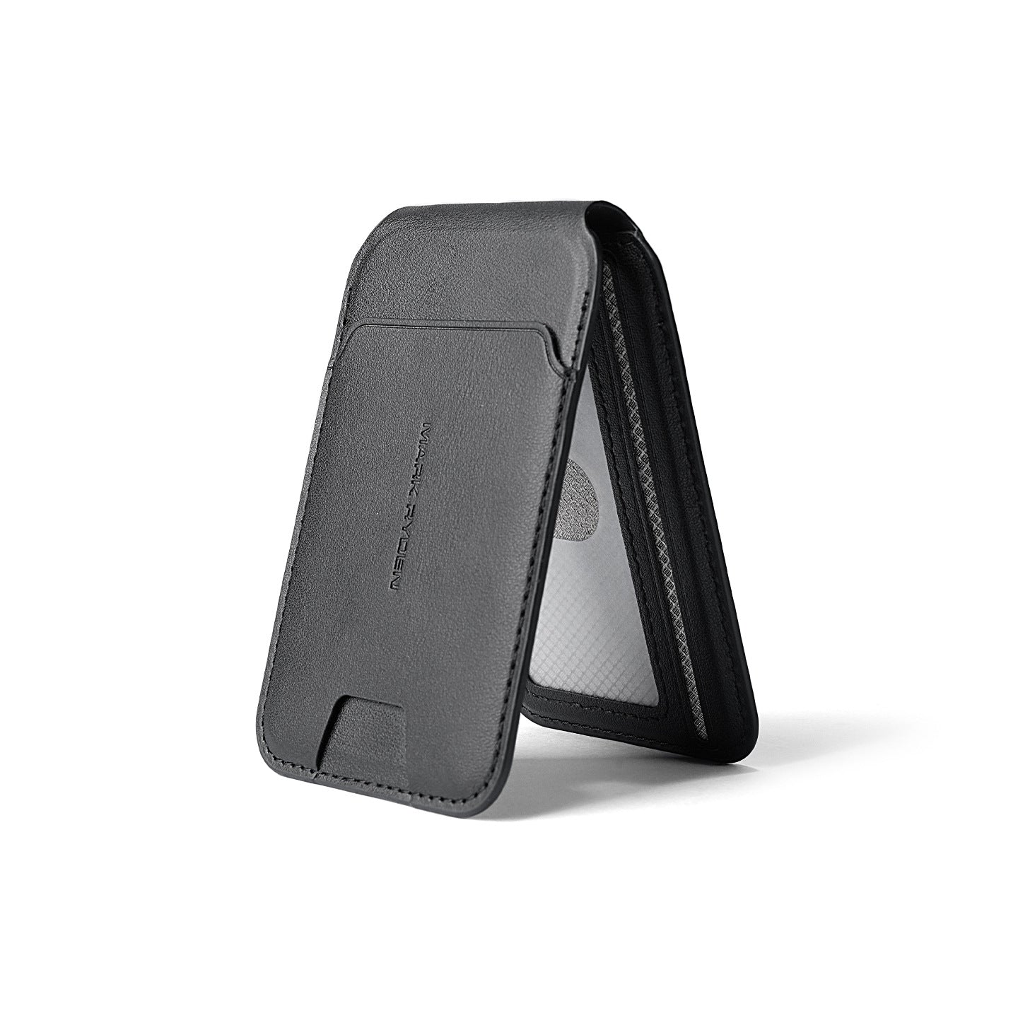 Unisex Magnetic Card Holder Wallet PU Leather Slim Minimalist RFID Blocking