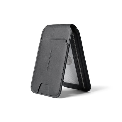 Unisex Magnetic Card Holder Wallet PU Leather Slim Minimalist RFID Blocking