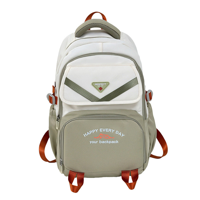 Unisex Nylon School Backpack Breathable Lightweight Bookbag Multiple Colors - Teleplus