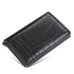 Unisex PU Leather Card Holder with Magnetic Buckle for United States Market - Anti-Demagnetization Slot Woes united
