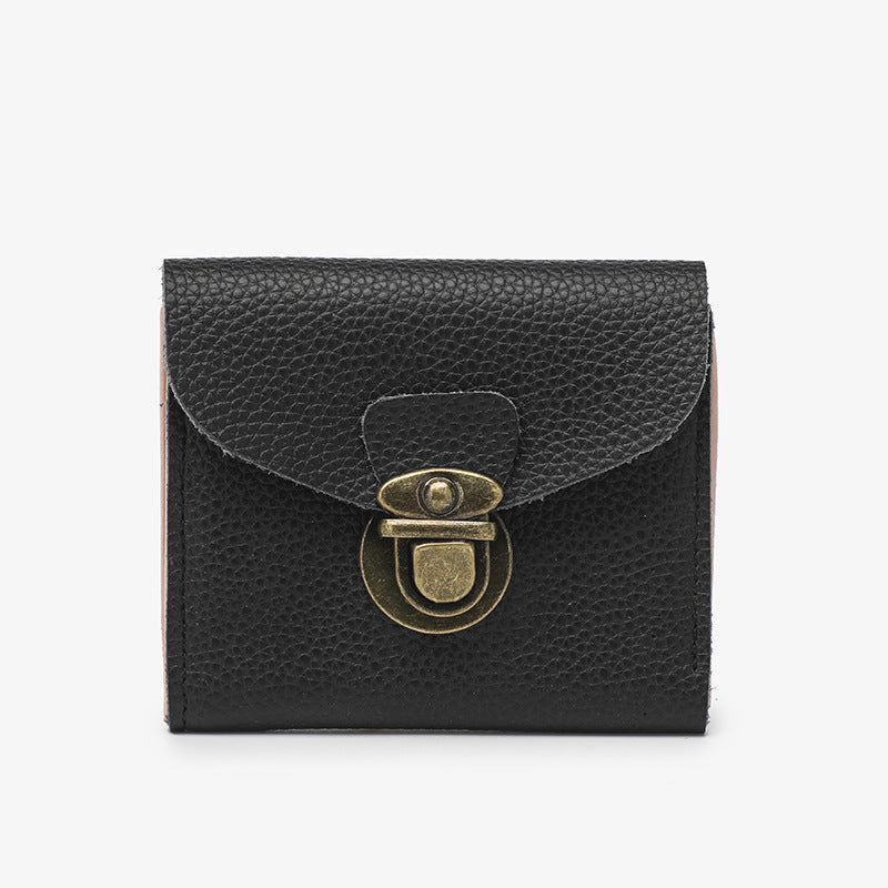 Unisex PU Leather Coin Wallet in Black Brown Gray for United States and CHF - Wallets Too Cute to Hide Your Coins