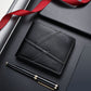 Unisex PU Leather Short Style Purse CHF Black or Coffee 18.5x9 - Manly Men’s for Real Dudes purse short style chf