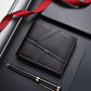 Unisex PU Leather Short Style Purse CHF Black or Coffee 18.5x9 - Manly Men’s for Real Dudes purse short style chf