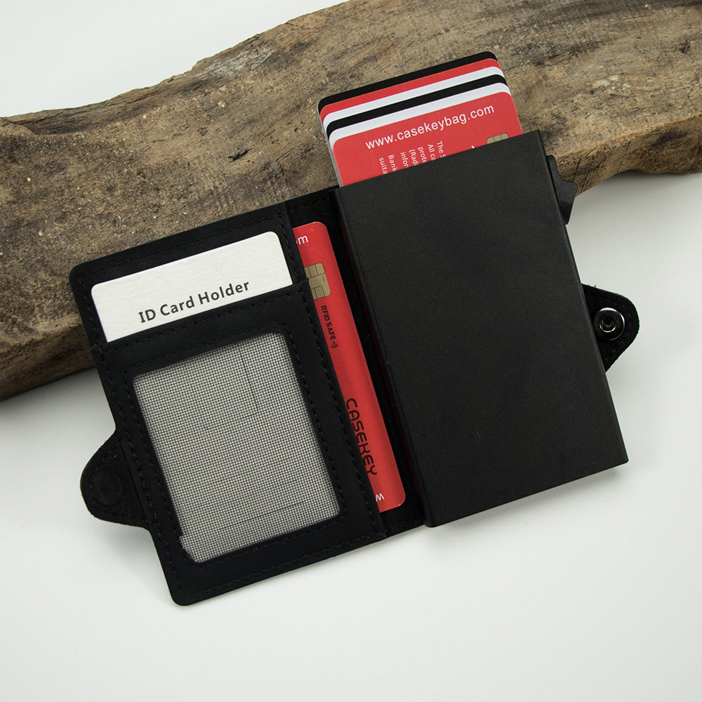 Unisex PU Wallet in Retro and Carbon Fiber Colors for United States Markets - Get Your Brown Card Style united states