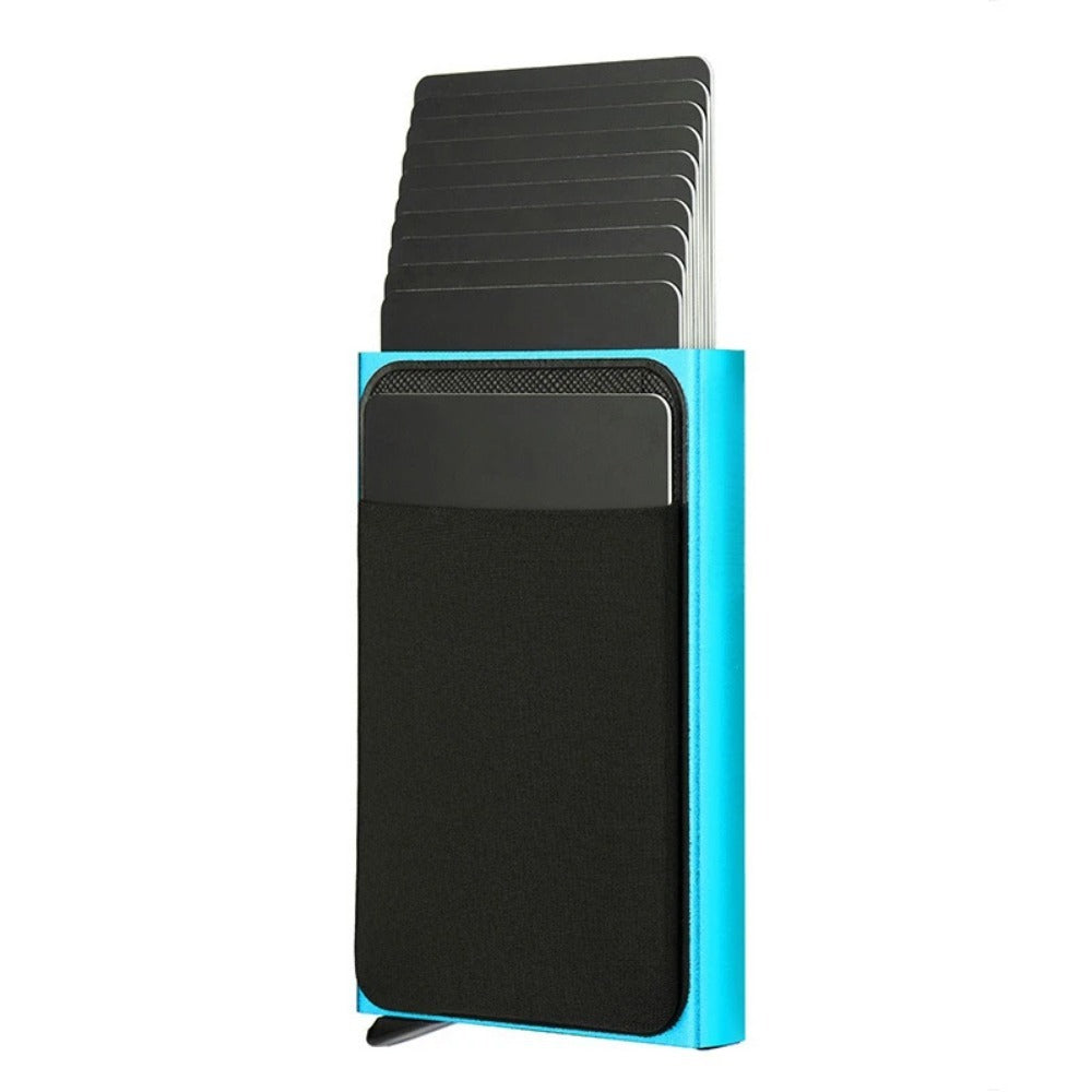 Unisex RFID Card Holder Wallet Aluminum Alloy Slim Case for Daily - Teleplus unisex rfid card aluminum alloy wallet