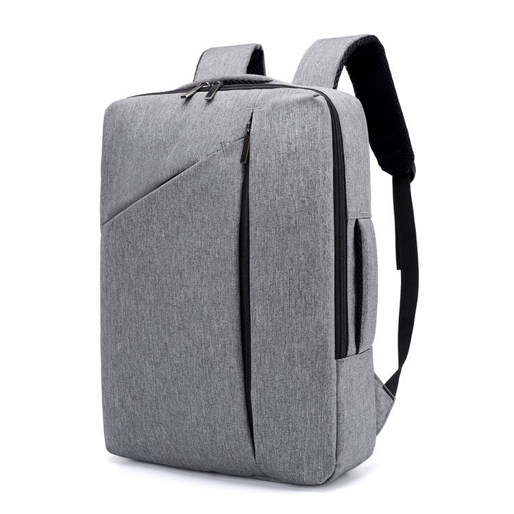 Unisex Soft Surface Zipper Backpack with Double Shoulder Straps for Travel - Teleplus