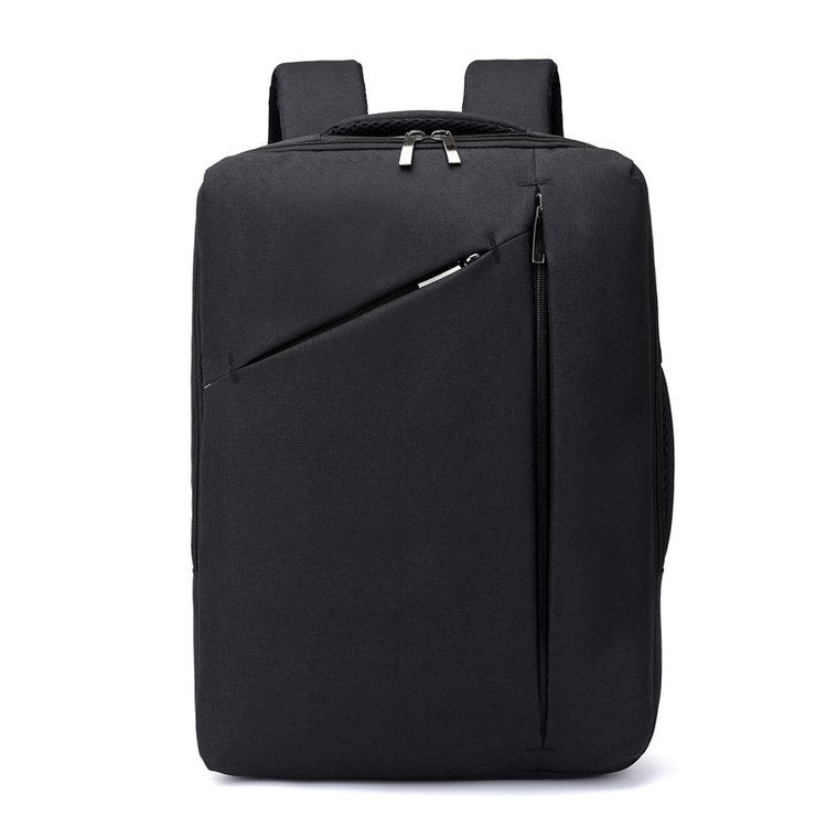 Unisex Soft Surface Zipper Backpack with Double Shoulder Straps for Travel - Teleplus