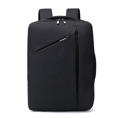 Unisex Soft Surface Zipper Backpack with Double Shoulder Straps for Travel - Teleplus