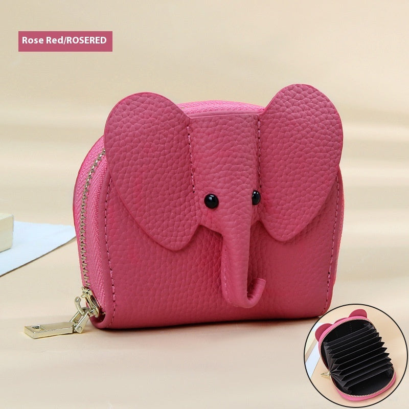 Unisex Zipper Wallet in Polyester Denim with Multiple Color Options for the United States - Trendy Elephants